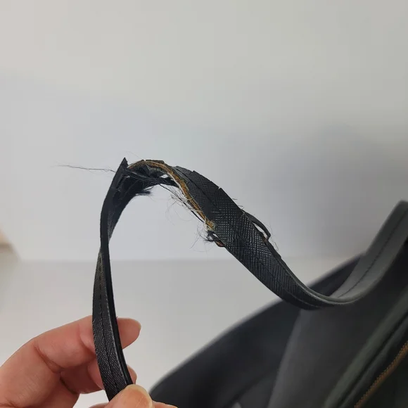 Kate Spade black diaper back, Peachy coral wrapped handles - Picture 11 of 11